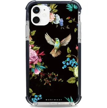 Pouzdro na mobilní telefon Odolný obal Mobiwear MagSafe Elite Bumper - Apple iPhone 11 - D007D Ptáček a květy (Odolný kryt, pouzdro, obal Mobiwear Elite Bumper na mobil Apple iPhone 11 - D007D Ptáček a květy, materiál Plast + TPU silikon + kov - zesílená ochrana telefonu, podpora)