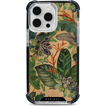 Pouzdro na mobilní telefon Odolný obal Mobiwear MagSafe Elite Bumper - Apple iPhone 15 Pro Max - D013D Sukulenty (Odolný kryt, pouzdro, obal Mobiwear Elite Bumper na mobil Apple iPhone 15 Pro Max - D013D Sukulenty, materiál Plast + TPU silikon + kov - zesílená ochrana telefonu,)
