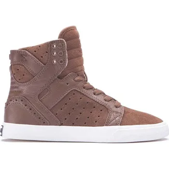 Dámské tenisky SUPRA boty - Womens Skytop Brown/Brogue-Bone (BRB)