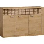 Komoda PULCHERIA 3D2S, dub ribbeck/kostka + vyzvednutí ZDARMA