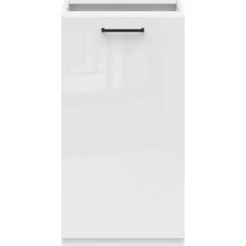 Kuchyňská linka JAMISON, skříňka dolní 50 cm bez pracovní desky, pravá, bílá/bílá křída lesk + vyzvednutí ZDARMA