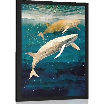 Plakát Dovido Plakát velryby v oceánu