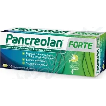 Lék při potížích s trávením Pancreolan Forte 6000U tbl.ent.30