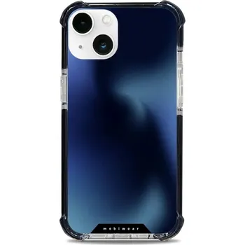 Pouzdro na mobilní telefon Odolný obal Mobiwear MagSafe Elite Bumper - Apple iPhone 13 - D037D Modrý odstín (Odolný kryt, pouzdro, obal Mobiwear Elite Bumper na mobil Apple iPhone 13 - D037D Modrý odstín, materiál Plast + TPU silikon + kov - zesílená ochrana telefonu, podpora)