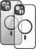 Pouzdro na mobilní telefon Baseus Frame Magnetic pro Apple iPhone 14 Plus černý + tvrzené sklo
