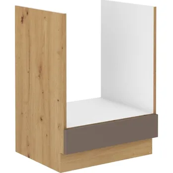 Kuchyňská linka ARCENIO, skříňka pro vestavnou troubu 60 D GAZ BB, korpus: dub artisan, dvířka: lanýžově šedá + vyzvednutí ZDARMA