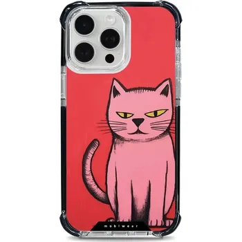 Pouzdro na mobilní telefon Odolný obal Mobiwear MagSafe Elite Bumper - Apple iPhone 15 Pro Max - D026D Kocourek (Odolný kryt, pouzdro, obal Mobiwear Elite Bumper na mobil Apple iPhone 15 Pro Max - D026D Kocourek, materiál Plast + TPU silikon + kov - zesílená ochrana telefonu, podpo