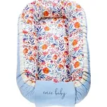 enie baby Hnízdečko VELVET blue/orange flower