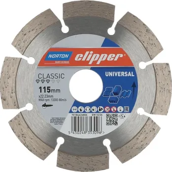 Řezný kotouč NORTON-CLIPPER Kotouče 115x22.23mm Norton Clipper CLASSIC UNIVERSAL