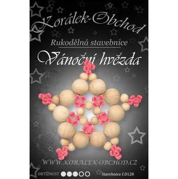 Vánoční ozdoba Korálek-OBCHOD Stavebnice Vánoční HVĚZDY 3