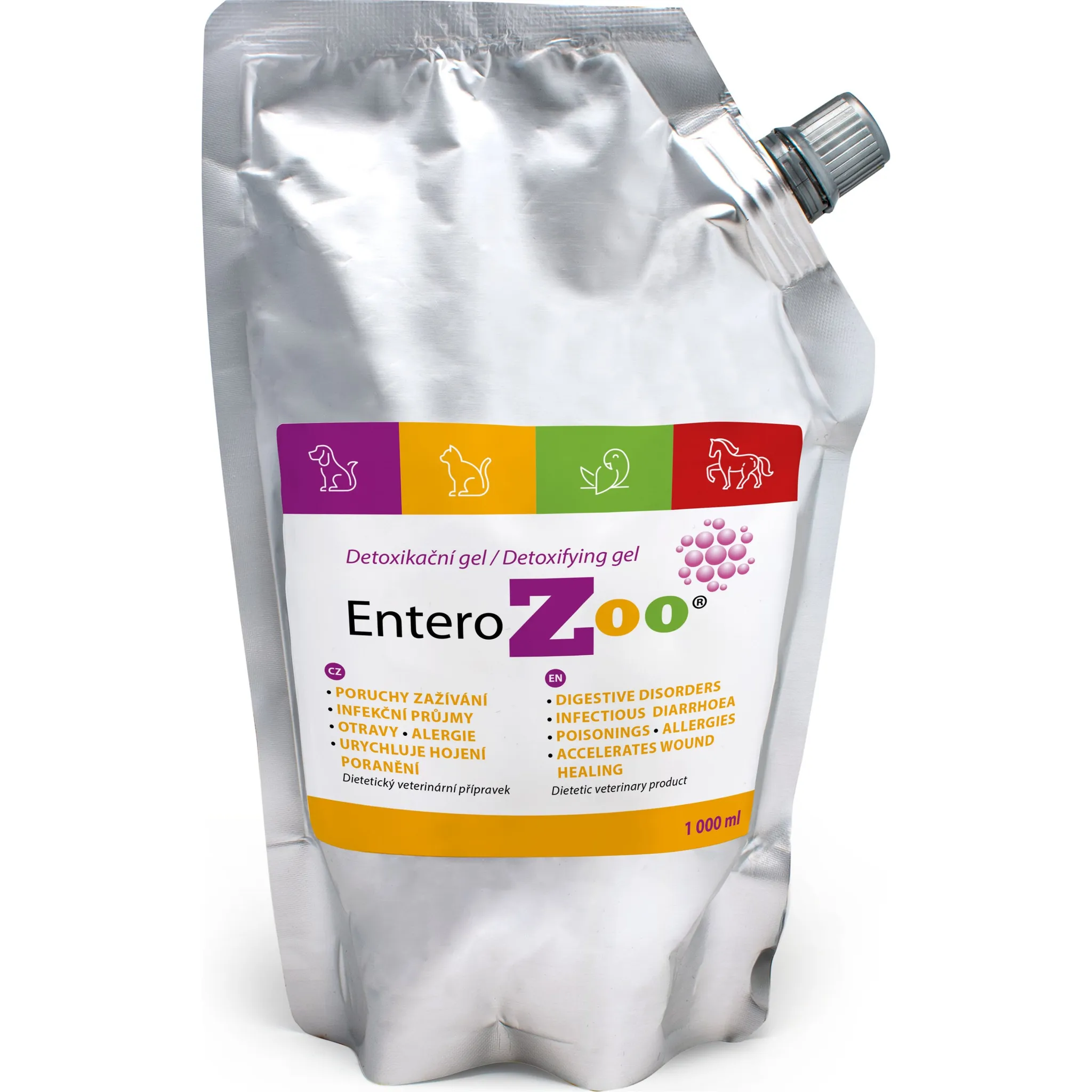Fotografie 1 - Lék pro psa a kočku EnteroZOO Detoxikační gel 1 l