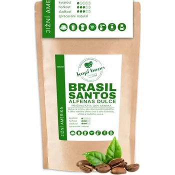 Káva Brasil Santos Arabika 100g, Zpracování Zrnková