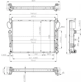 Chladič motoru Chladič, chlazení motoru HART 606 474