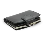 Dámská kožená rámová peněženka ARWEL 4357 Černá