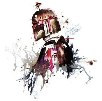 Fototapeta Fototapeta vliesová IADX5-021 Star Wars Watercolor Boba Fet 250x280 cm