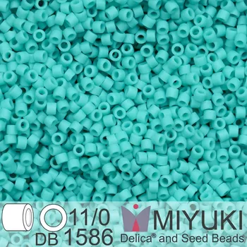 Korálek Korálky Miyuki Delica 11/0. Barva Matte Opaque Sea Opal DB1586. Balení 5g.