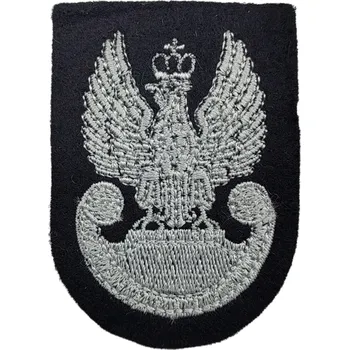 Nášivka ARMÁDNÍ ORIGINÁL POLSKO Nášivka na baret pozemních sil černá Orel Wz.93 Polsko WP originál