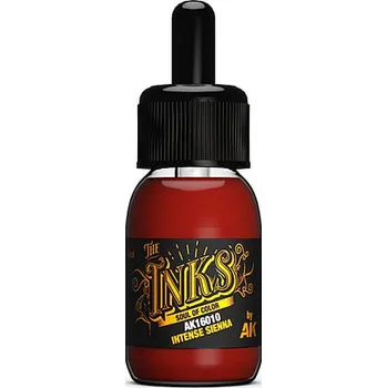 Modelářská barva AK Interactive: Inks - Intense Sienna 30ml