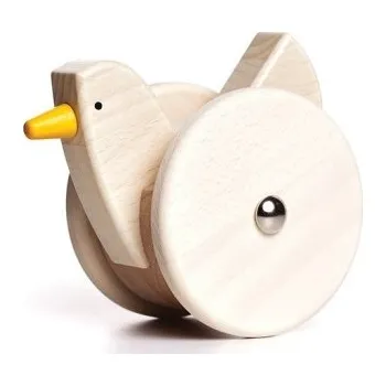 Dřevěná hračka Bajo Kymácející se slepice - natural