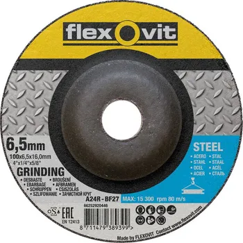 úhlová bruska NORTON-CLIPPER Broušení Kotouč pro kov 100x6.5x16mm pro Úhlová bruska Flexovit MERCHANDISING