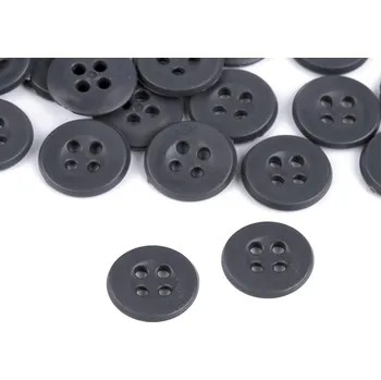 Knoflík Knoflík velikost 26" montérkový balení 25 kusů - 5 šedá