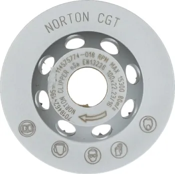 Řezný kotouč NORTON-CLIPPER Diamantový miskový kotouč 100x22.23mm Norton Clipper CG TURBO