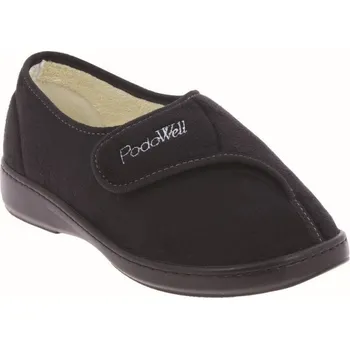 Dámská zdravotní obuv PodoWell AMIRAL zdravotní domácí obuv unisex černá Velikost: 44