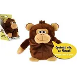 Opička Tonička opakující věty plyš na baterie se zvukem v krabici