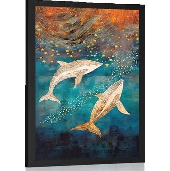Plakát Dovido Plakát velryby v magickém oceánu