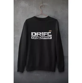 Pánská mikina DRIFT Mikina pánská CDS pánská, barva black 01.U01W, potisk drift challenge, vel. XL