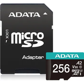 Ukládání dat ADATA V30S/micro SDXC/256GB/UHS-I U3 / Class 10/+ Adaptér