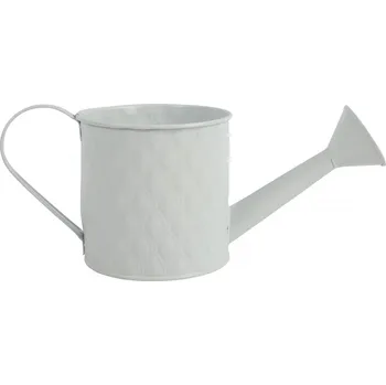 Květináč Plechový květináč Sannah M bílý 30x12x12 cm