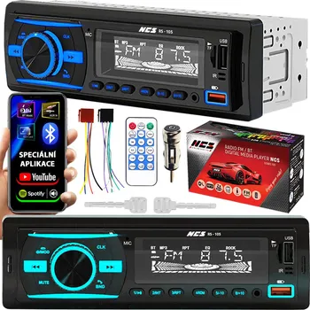 Autorádio Autorádio NCS RS-105 1DIN OPEL ASTRA G 1998 - 2009 Bluetooth