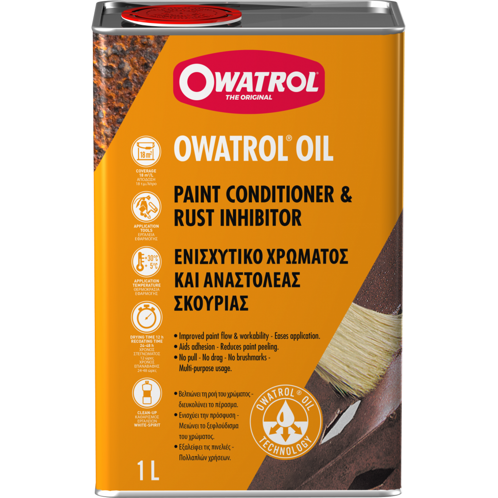 OWATROL OIL - zastaví rez a přilne na všechny povrchy, balení 1 l