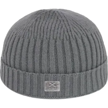 Čepice Unisex krátká zimní čepice, univerzální velikost - šedá