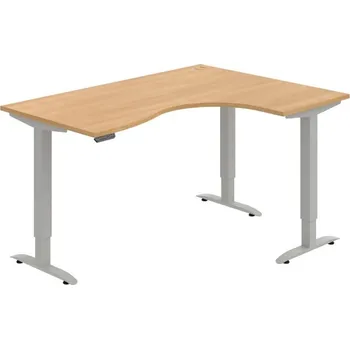 Kancelářský vozík HOBIS trigon elektr.stavitelný stůl paměť.ovlad. - MST 2M 2005 L, dub + doprava zdarma