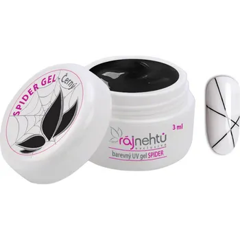 Lak na nehty Ráj nehtů UV gel SPIDER 3 ml - Černý