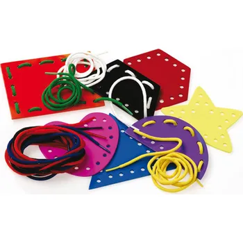 Dřevěná hračka Provlékací tvary dřevěné