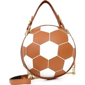 Kabelka Stylová kabelka se sportovním motivem - Hnědá koule