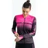 cyklistický dres CRUSSIS Dres CSW-061 černý/růžový