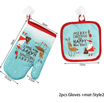 Chňapka Chňapka do kuchyně | podložka pod hrnec, vánoční motiv - set - 2ks-Podložka na rukavice-2-