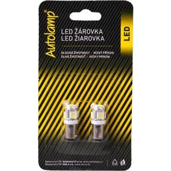 Autožárovka LED žárovka 12V 4W BA9s 5xLED - Autolamp
