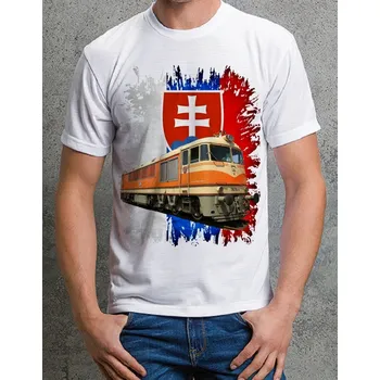 Pánské tričko tričko s lokomotivou T678 SK XS
