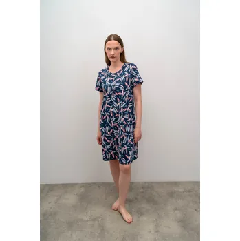 Dámské noční prádlo Vamp - Dámská noční košile 16033 - Vamp blue marine S