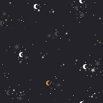 Noční stolek Noční obloha - Černá Materiál: Nepromokavá tkanina