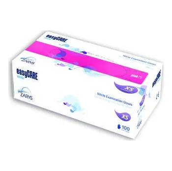Zdravotnický materiál Zarys Rukavice nitril bez pudru easyCARE - růžové XS/ 100 ks