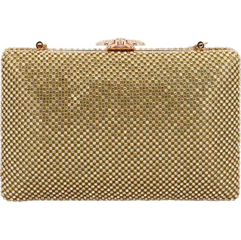 Kabelka Luxusní dámské psaníčko do ruky Erinia, zlaté