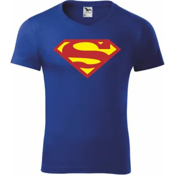 ON-DESIGN Tričko se SUPERMANEM Velikost: XL, Barva potisku: červená-žlutá