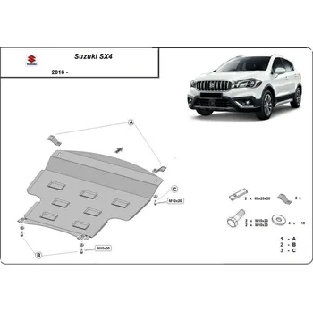 Kryt motoru Kryt pod motor SUZUKI SX4 S-Cross (JY) - Plech - 8595698043993