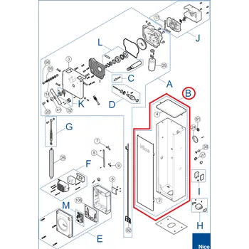 NICE SPCAB02200 kit krytu pro závoru WIDEM